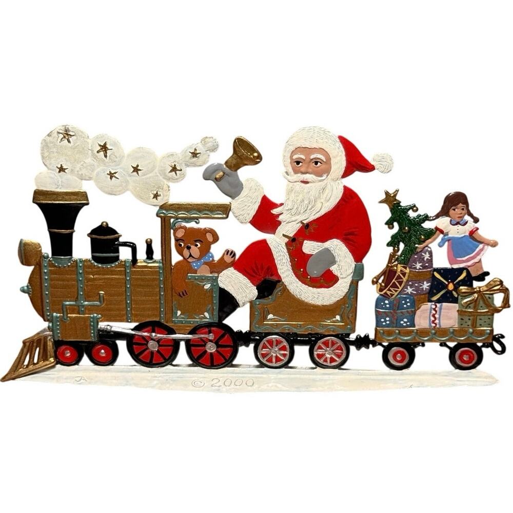 Wilhelm Schweizer Pewter Santa's Locomotive Christmas Express Boxed SC17 2000